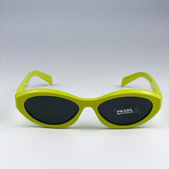 Prada PR26ZS 13L08Z Sunglasses Cedar Dark Grey Oval Women main image 13